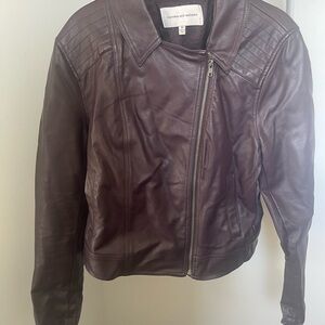 Cupcake and Cashmere Women's Brown Leather Jacket